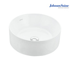 Johnson Suisse Gemelli WBAAGM120WW 400mm Round Above Counter Basin | White