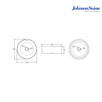 Johnson Suisse Gemelli WBAAGM120WW 400mm Round Above Counter Basin | White