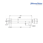Johnson Suisse Wall-Mounted Self-Closing Tap | WBFA301621CP | Chrome