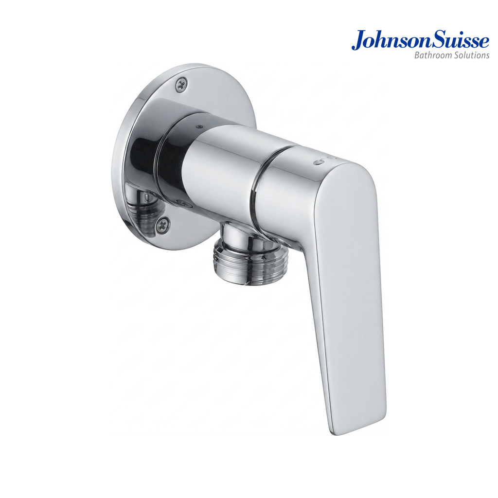 Johnson Suisse Lazio 1/2" Angle Valve with Flange | WBFA301702 | Chrome