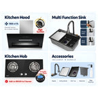 [Malaysia Day Special Kitchen Package] Range Hood + Glass Built-In Hob + Multifunction Sink