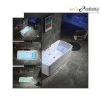 ARRIS INFINITY PERIERA 1700mm Rectangular Massage Bathtub Luxury Jacuzzi | White