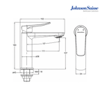 Johnson Suisse WBFA301689 Basin Pillar Tap | Chrome