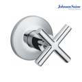 Johnson Suisse Asti-N 1/2" Cross Handle Stop Valve with Flange | WBFA301684CP | Chrome