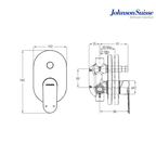 Johnson Suisse Ferla-N Concealed Shower Mixer | WBFA301313CP | Chrome