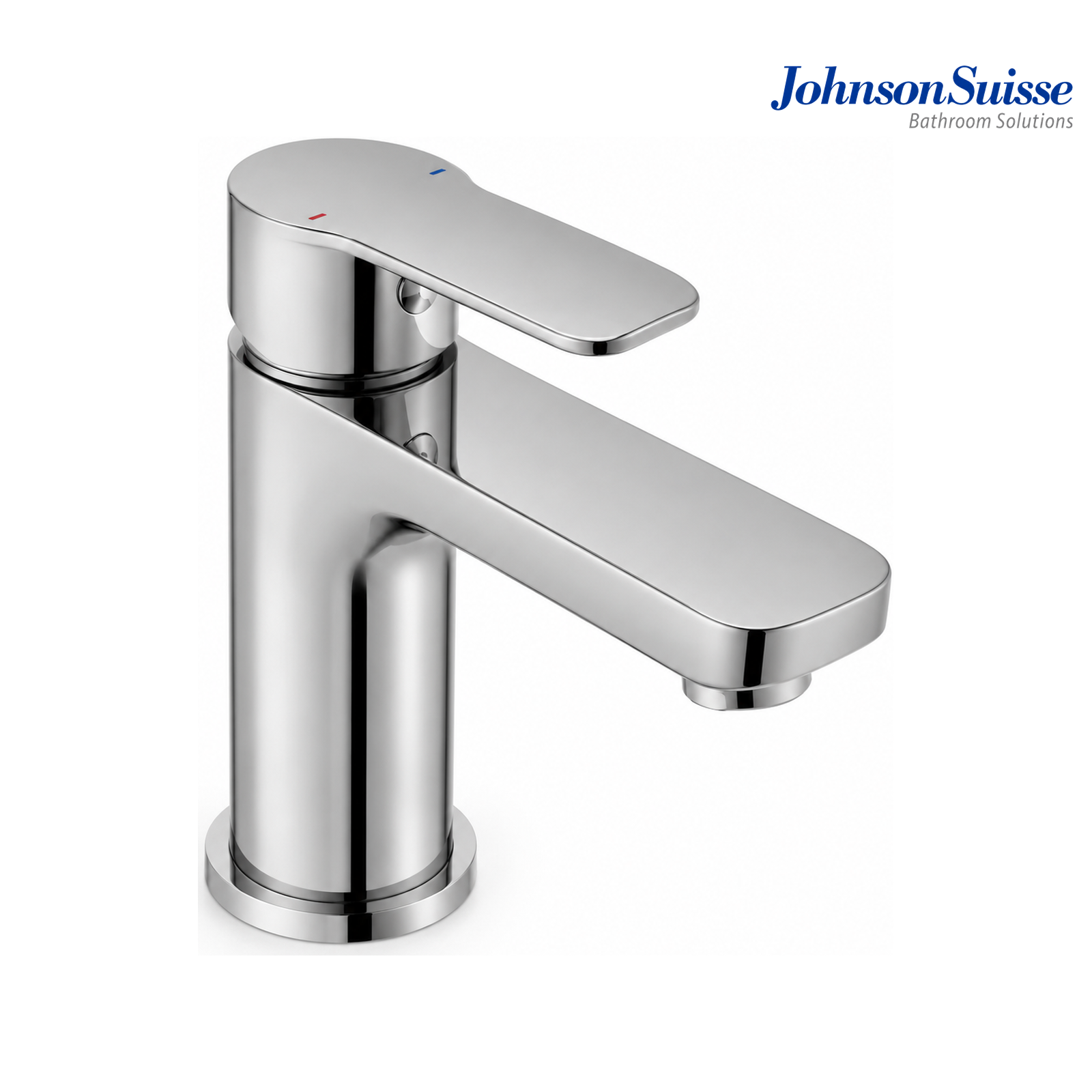 Johnson Suisse Trento Single Lever Basin Mixer with 1¼" Hand Push Pop-up Waste | WBFA301315CP | Chrome