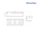 Johnson Suisse 300mm Bathroom Shelf | WBBA100381 | Silver Chrome