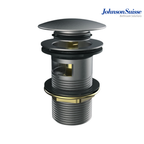 Johnson Suisse WBFT402070GM Brass Push Up Pop Up Waste With Overflow | Gunmetal