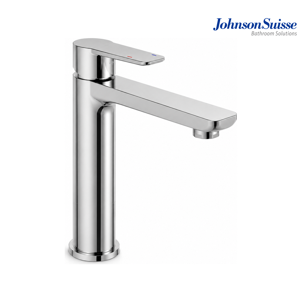 Johnson Suisse Trento Single Lever ½" Tall Basin Tap WBFA301351CP | Chrome