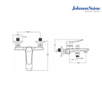 Johnson Suisse Lazio Single Lever Wall Mounted Bath-Shower Mixer | WBFA301696 | Chrome