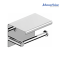 Johnson Suisse Cesena 138mm Paper Holder with Lid & Shelf | WBBA100376 | Silver-Chrome