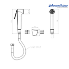 Johnson Suisse Legerity WBFA301719 Hand Bidet Spray | Black