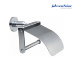 Johnson Suisse Commercial Series Toilet Roll Holder with Cover | WBBA100131CP | Polished Silver