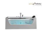 ARRIS INFINITY Cerveira 1700mm Rectangular Massage Bathtub Luxury Jacuzzi| White