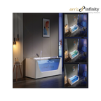 ARRIS INFINITY Cerveira 1700mm Rectangular Massage Bathtub Luxury Jacuzzi| White