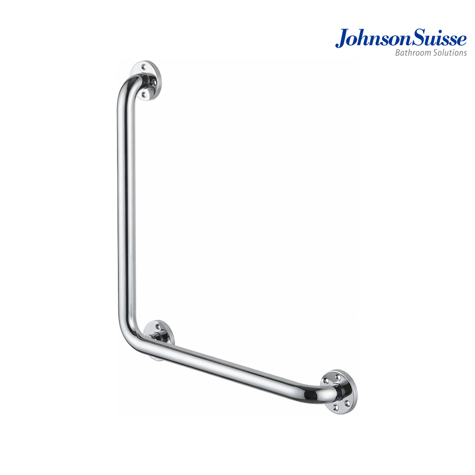 Johnson Suisse 750x750mm L-Shape Safety Bar | WBBA100341SS | Silver