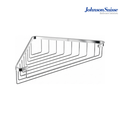 Johnson Suisse Commercial Series 250mm Corner Bathroom Shelf | WBBA100282CP | Polished Silver