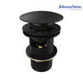 Johnson Suisse WBFT402070MB 78mm Brass Push Up Pop Up Waste With Overflow | Matte Black