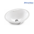 Johnson Suisse York WBAAYK100WW 555mm Oval Undercounter Basin | White