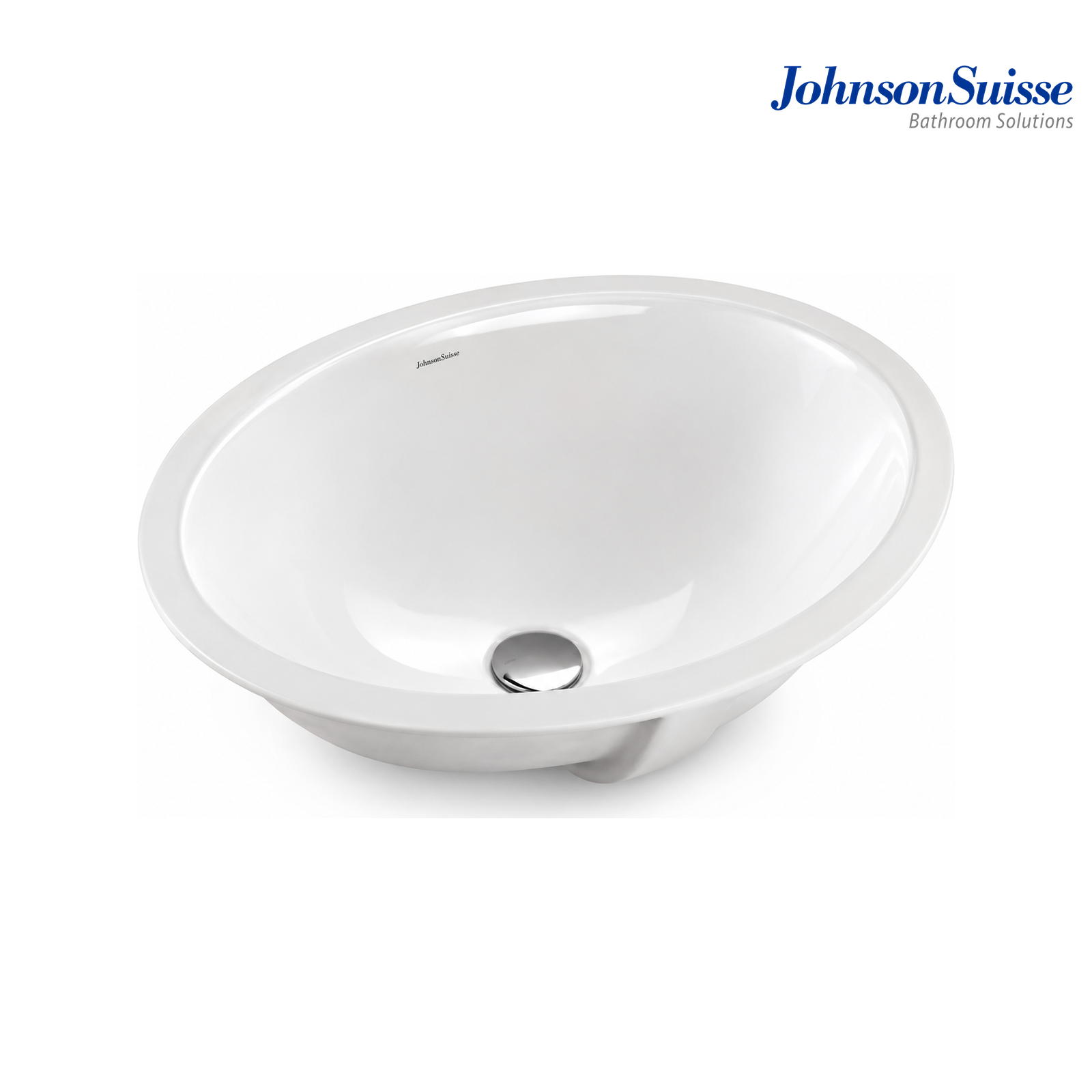 Johnson Suisse York WBAAYK100WW 555mm Oval Undercounter Basin | White