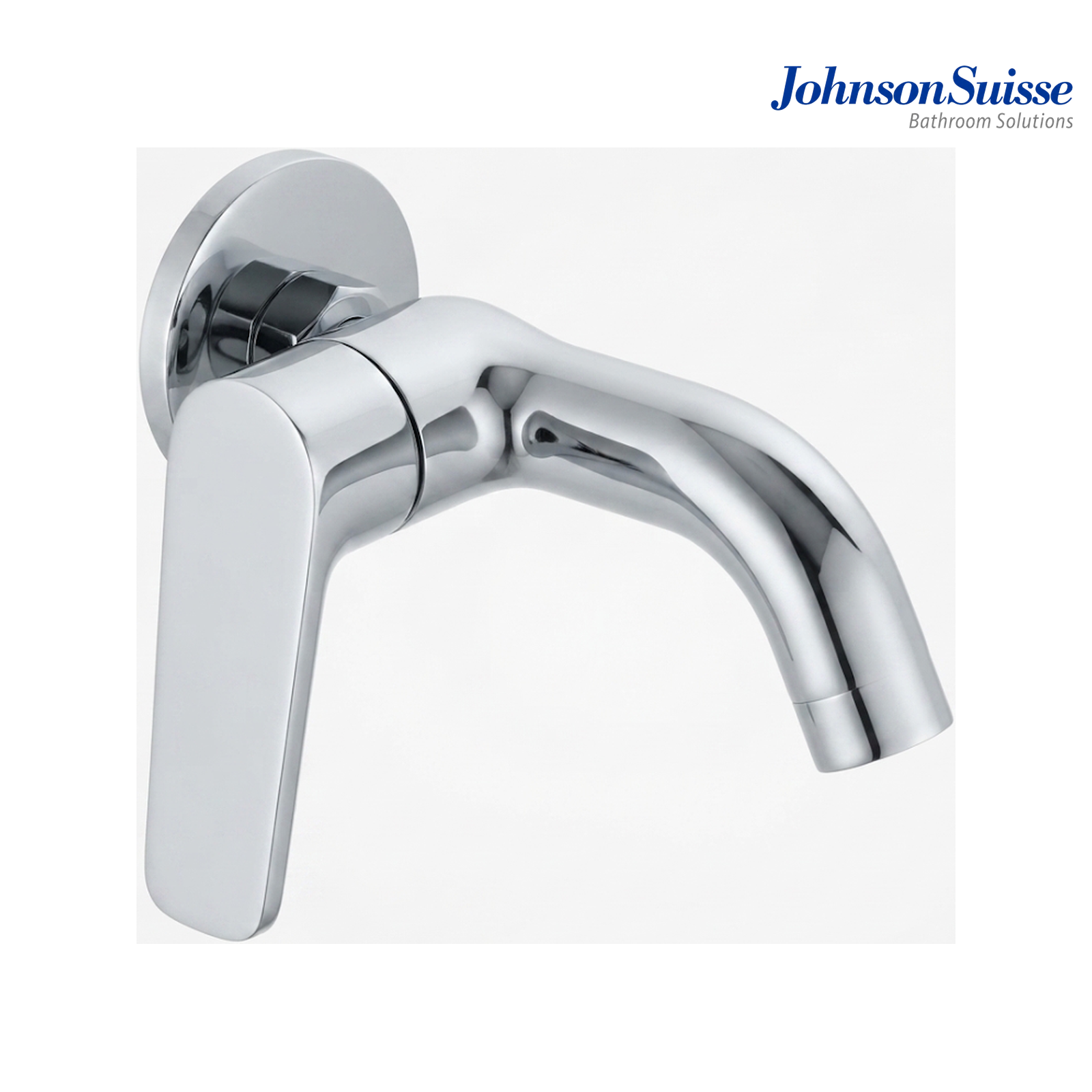 Johnson Suisse Lazio 1/2" Bib Tap with Flange | WBFA301699 | Chrome