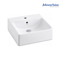 Johnson Suisse Trezzo N480 Semi Recessed Basin | White |  480MM