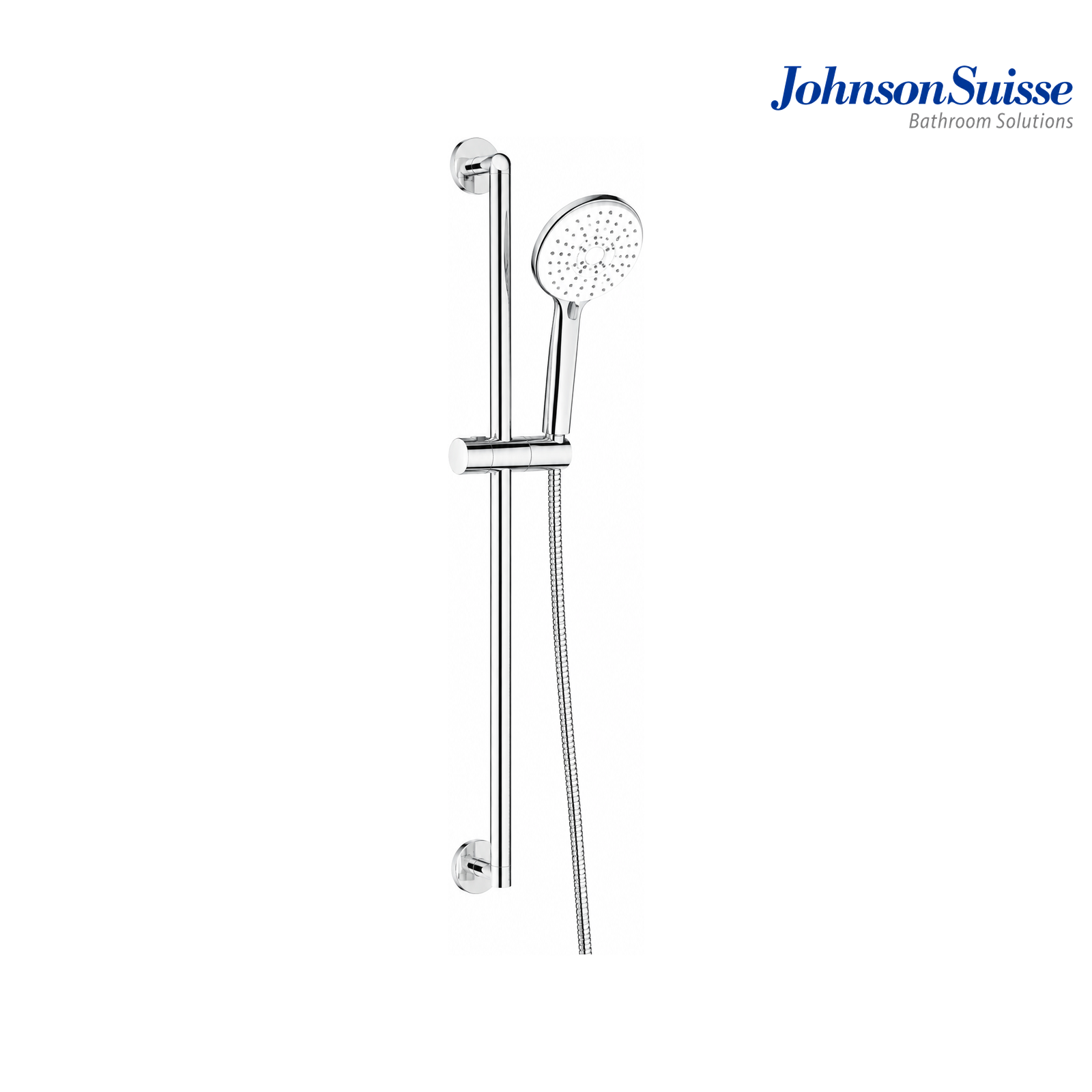 Johnson Suisse Bering WBFA301079CP 3-Function Hand Shower Kit with 604mm Slide Bar | Polished Chrome