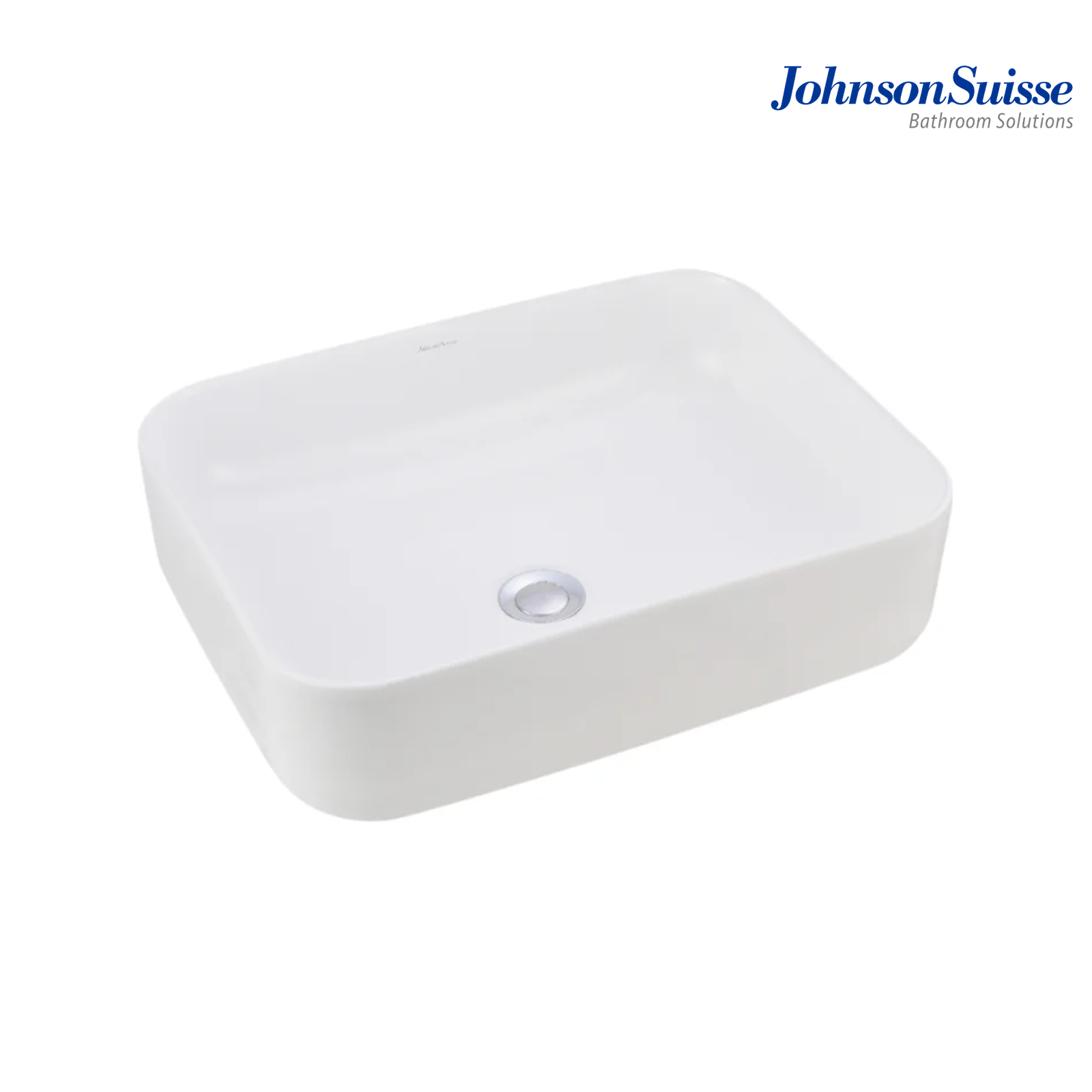 Johnson Suisse Valencia WBVC950141WW 500mm Slim Rectangular Above Counter Basin | White