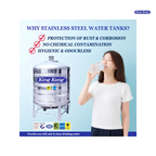 King Kong HR HHR Series Vertical Round Bottom Stainless Steel Water Tank (Without Ladder)