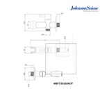 Johnson Suisse WBFA301616CP Hand Bidet Spray Set | Chrome