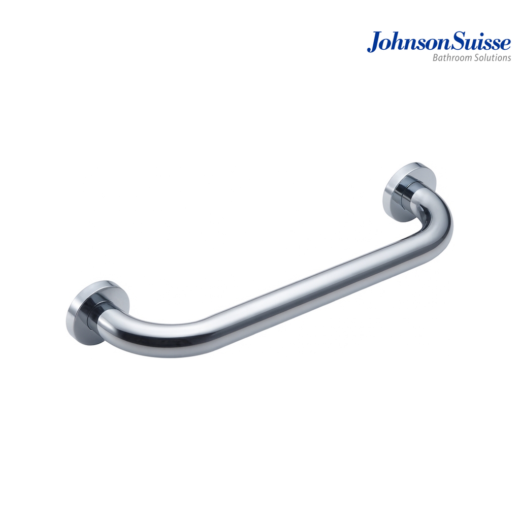 Johnson Suisse 300mm Straight Metal Safety Grab Bar | WBBA100129CP | Polished Chrome