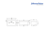 Johnson Suisse Utility Lab Sink 560mm WBAJLS300WW | White