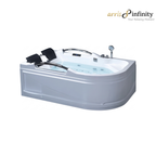 ARRIS INFINITY Catania 1800mm Rectangular Massage Bathtub Luxury Jacuzzi | White