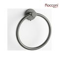 Rocconi RCN-4715GM 165mm Stainless Steel Towel Ring | Gun Metal