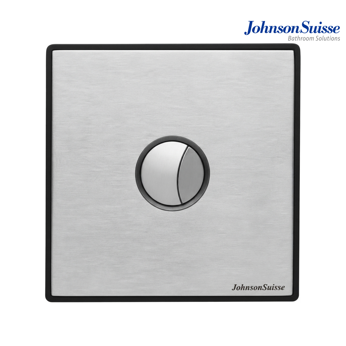 Johnson Suisse WBFT401002CP Manual WC Flush Valve with Push Button | Matt Stainless Steel
