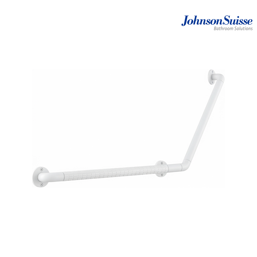 Johnson Suisse  V-Shape Grab Bar (Left) | WBBA100339SS | White