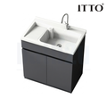 ITTO IT-3306-80 800mm Laundry Basin with Cabinet | Gray SPC Material