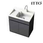 ITTO IT-3306-80 800mm Laundry Basin with Cabinet | Gray SPC Material