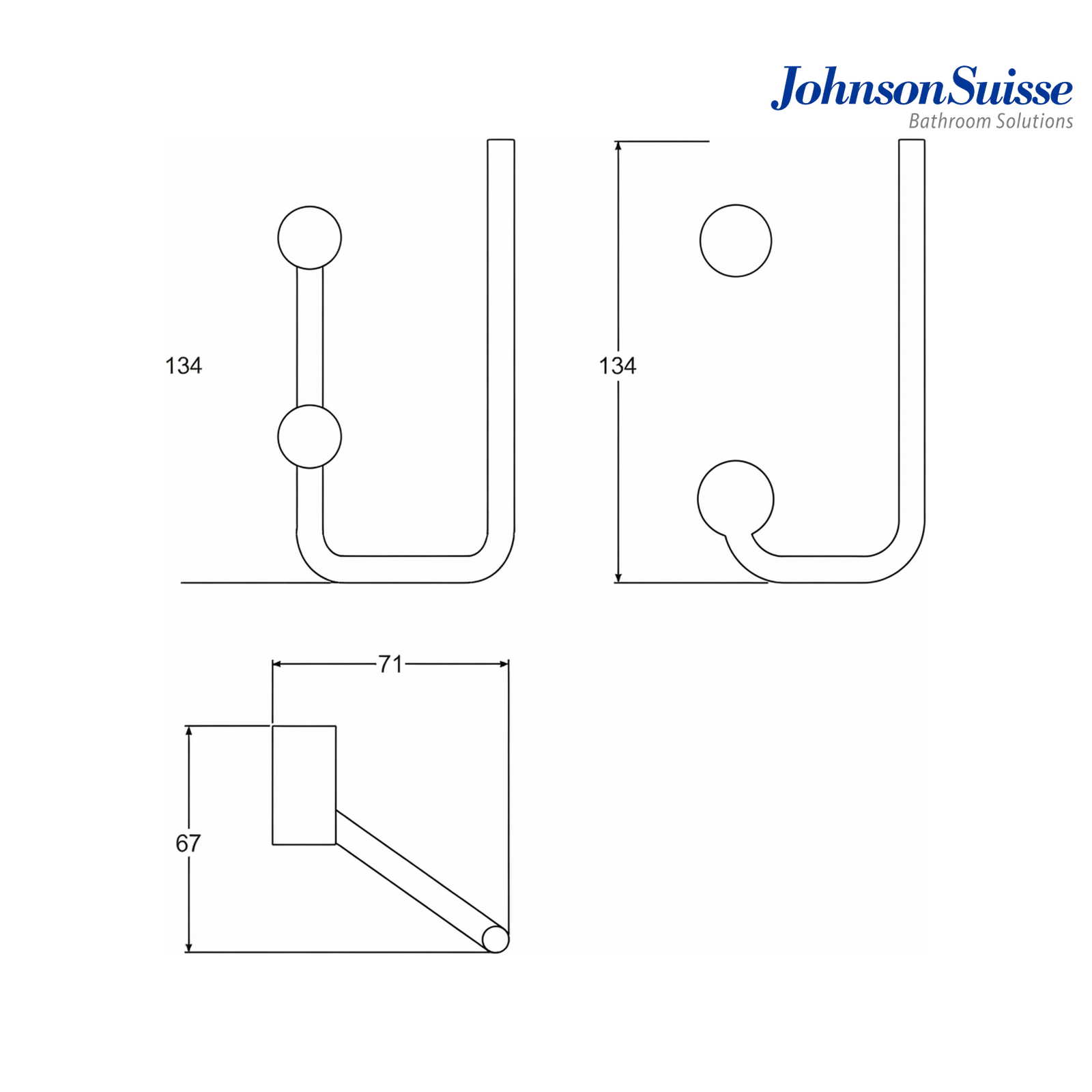 Johnson Suisse Cesena Spare Paper Holder | WBBA100382 | Chrome