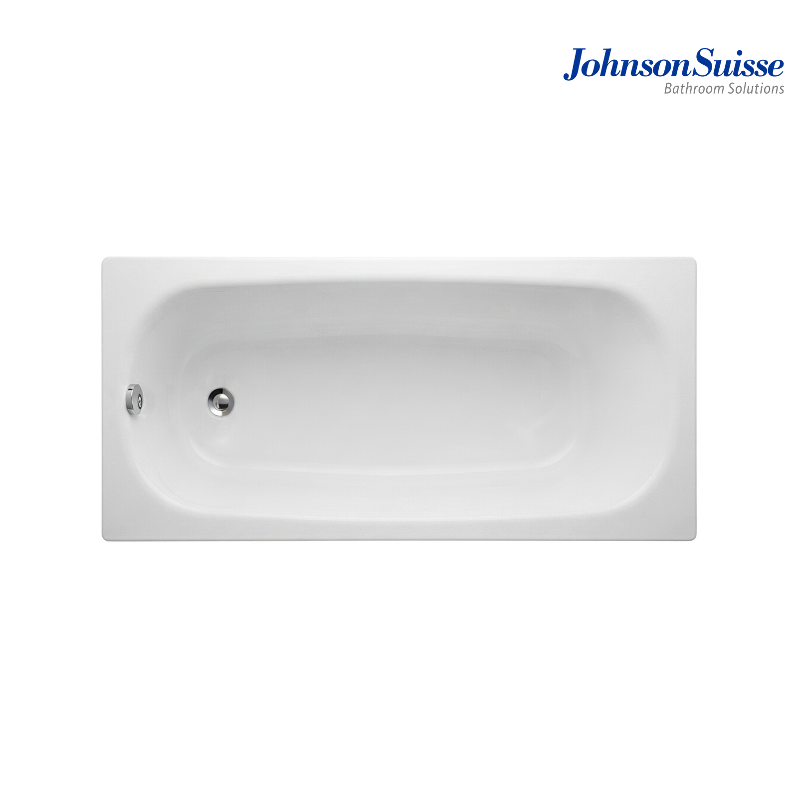 Johnson Suisse 1700mm Rectangular Enameled Steel Drop-In Bath | WBBS600088WW | White