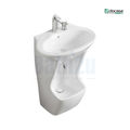 Docasa B700 605MM Floor-Mounted Floorstanding Wudu Basin | Premium Glossy White Ceramic
