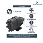 Grundfos SCALA2 3-45 550W 50 L/min Self-Priming Automatic Home Water Pressure Booster Pump