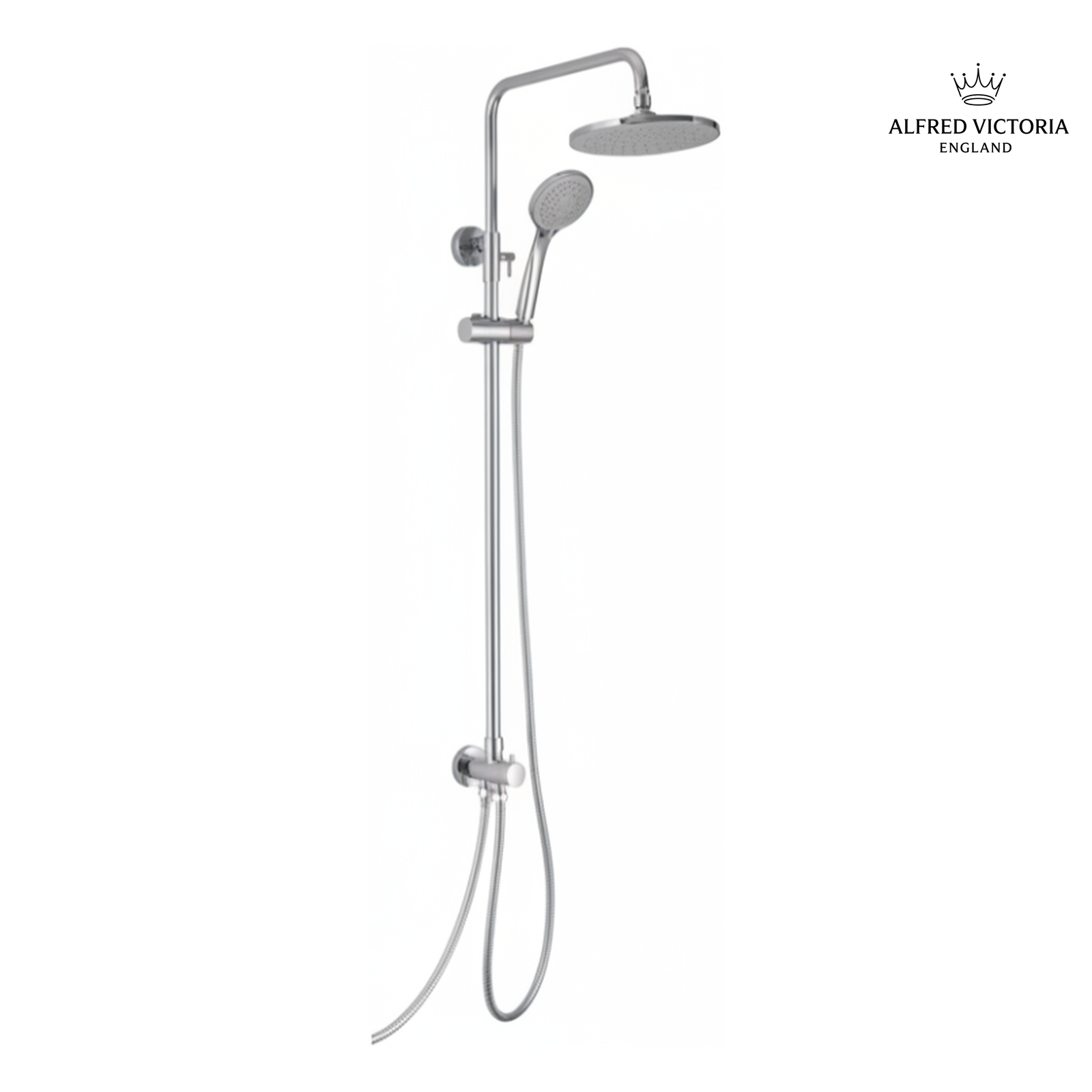 ALFRED VICTORIA 1292mm Exposed Rain Shower System - Chrome