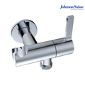 Johnson Suisse Lira 1/2" Angle Valve with Handshower Holder | WBFA301676CP | Chrome