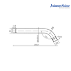 Johnson Suisse WBFA301186CP 200mm Shower Arm and Flange | Chrome