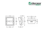Johnson Suisse WBSRTE000WW 175mm Tissue Holder | White