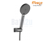 Felice FS-6349GM-SET 110 mm 3-Function Hand Shower Set | Gun Metal