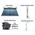 [Malaysia Day Special Water System Package] OneWave Solar Water Heater + Grundfos SCALA1 3-35 Water Pump, OneWave Outdoor Filter & 3-Way Mixer Shower Post