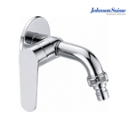 Johnson Suisse Lazio 1/2" Wall-Mounted Bib Tap with Flange | WBFA301700 | Chrome