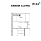 XUNDA CXW-238-WT2003 895mm Kitchen Cooker Hood and Hob | Full Black